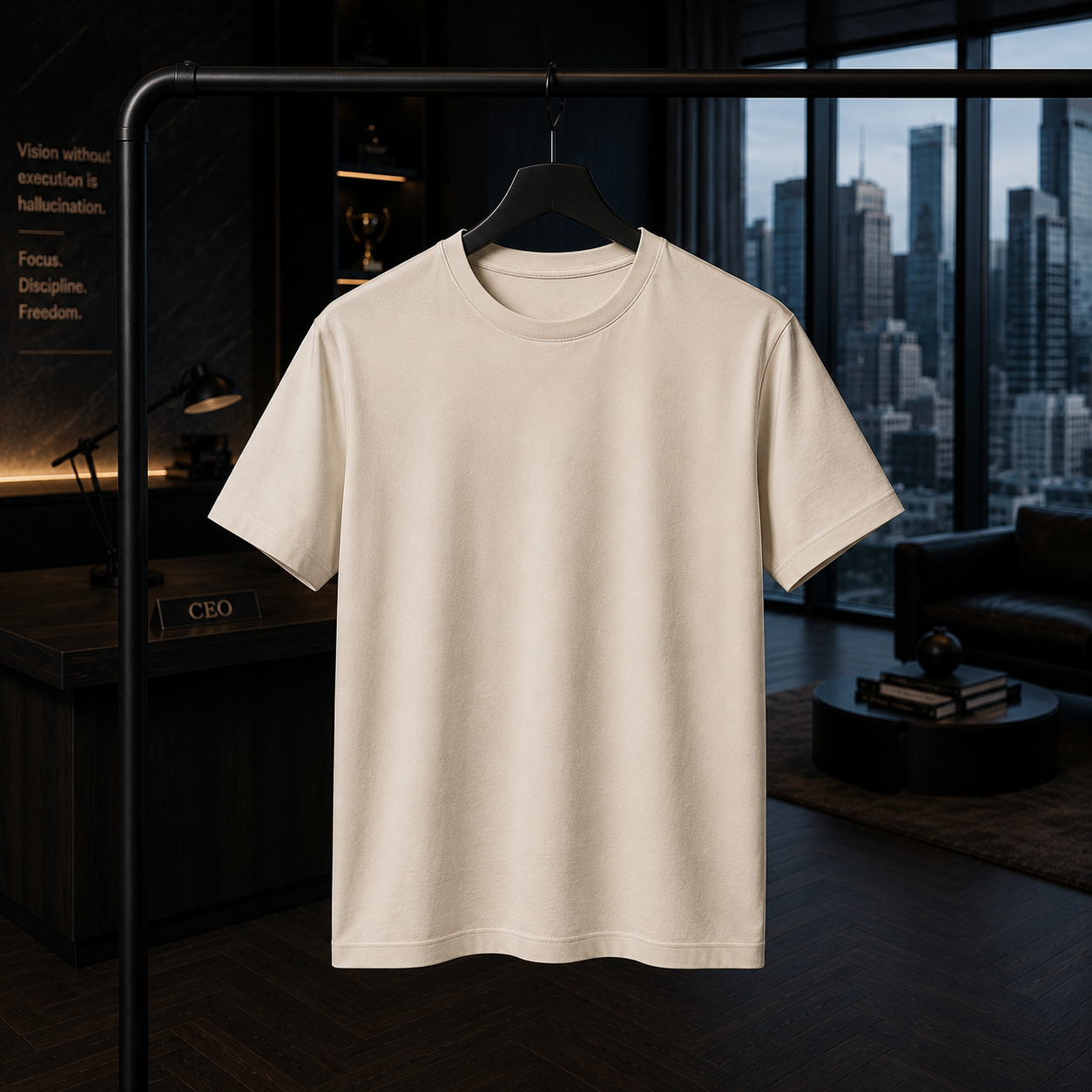 Polera Blanca 100% algodón pima