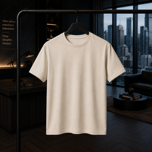 Polera Blanca 100% algodón pima